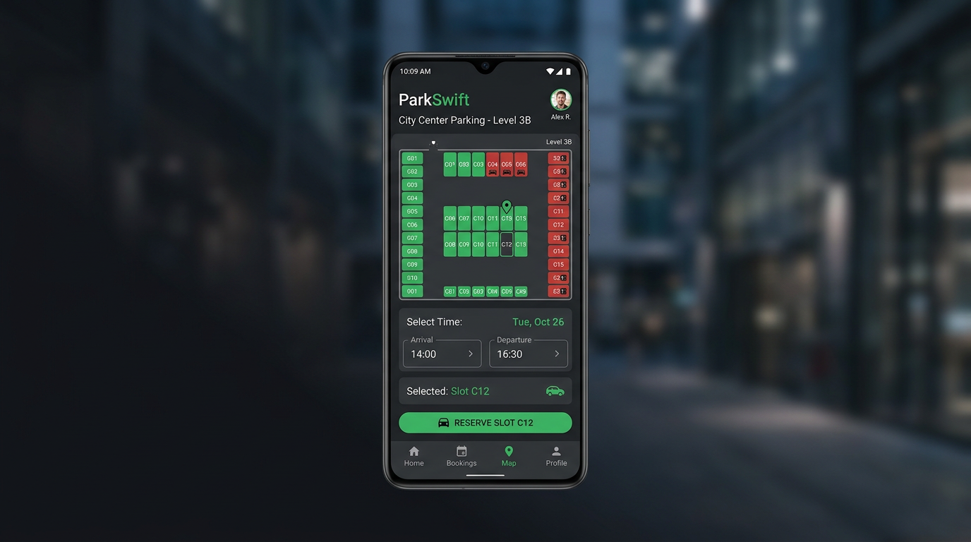 Android Car Park Reservation System project preview