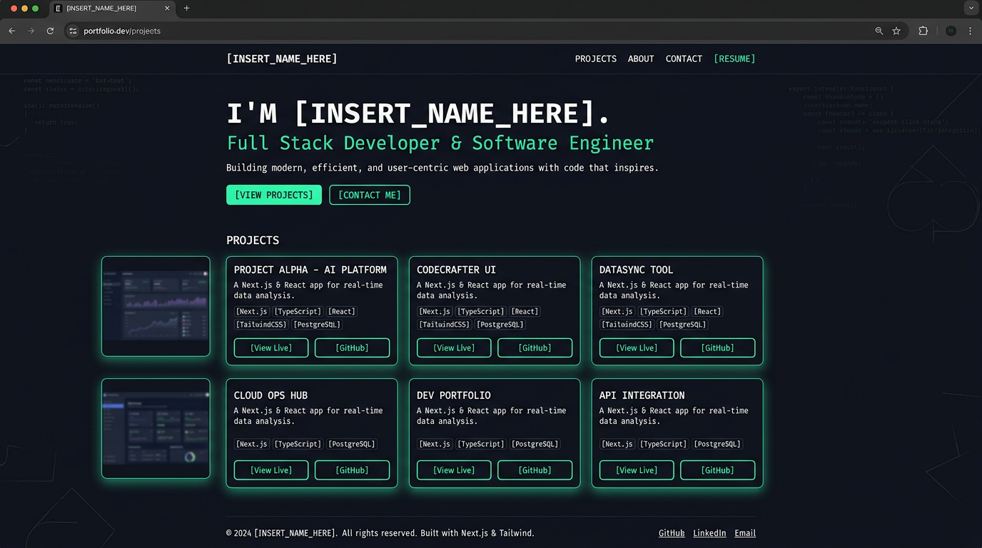 Personal Portfolio Website project preview